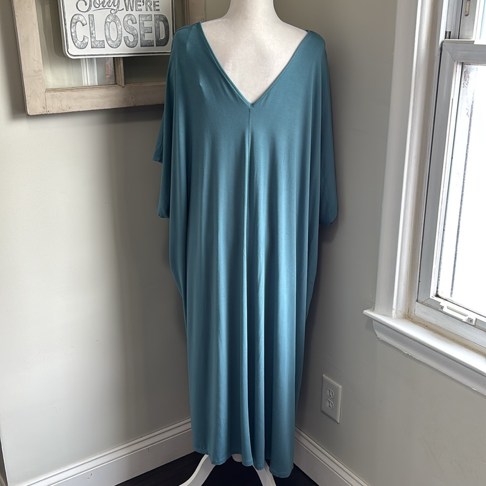 Ava & Viv Teal Maxi Dress - Picture 8 of 11